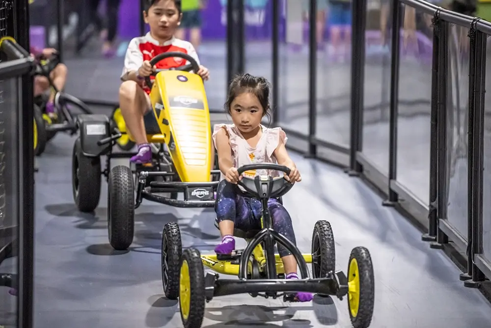 SuperPark adventure area pedal car track