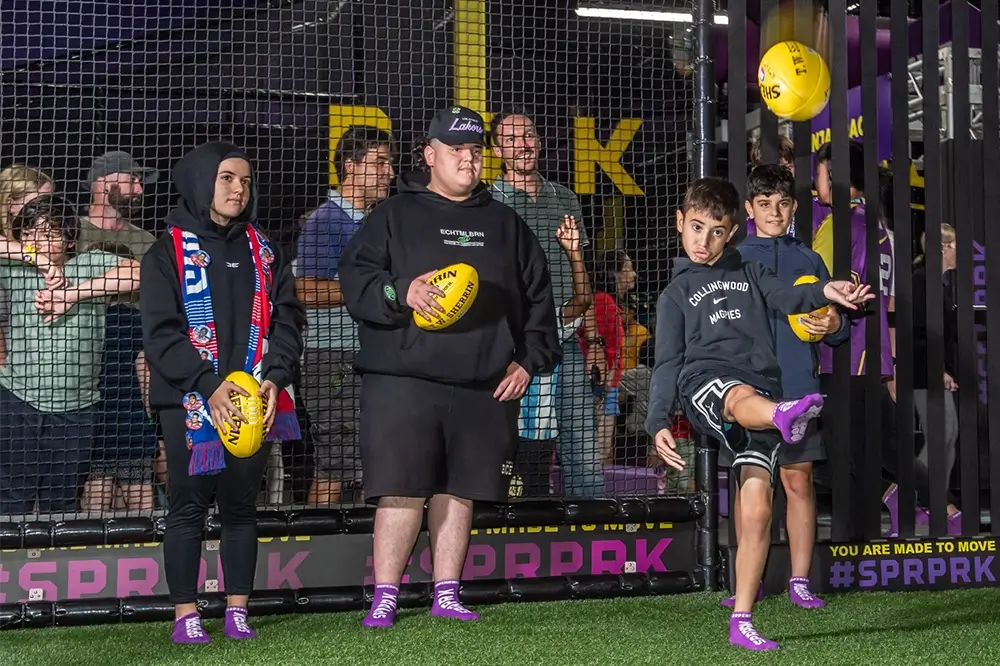 SuperPark games arena superfooty football