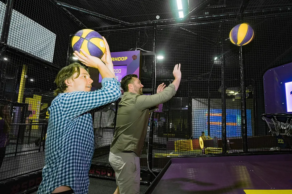 superpark corporate events team building activities basketball superhoop