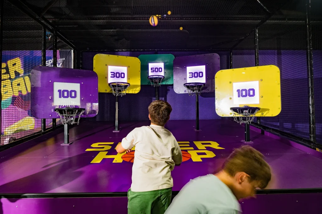 superpark superhoop backetball games for kids melbourne