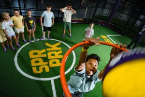Superpark Indoor BasketBall Court Hoop Games For Kids