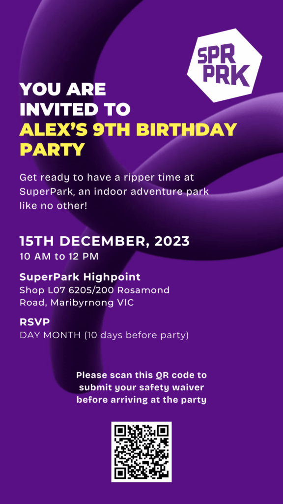 Birthday Party Digital Invite