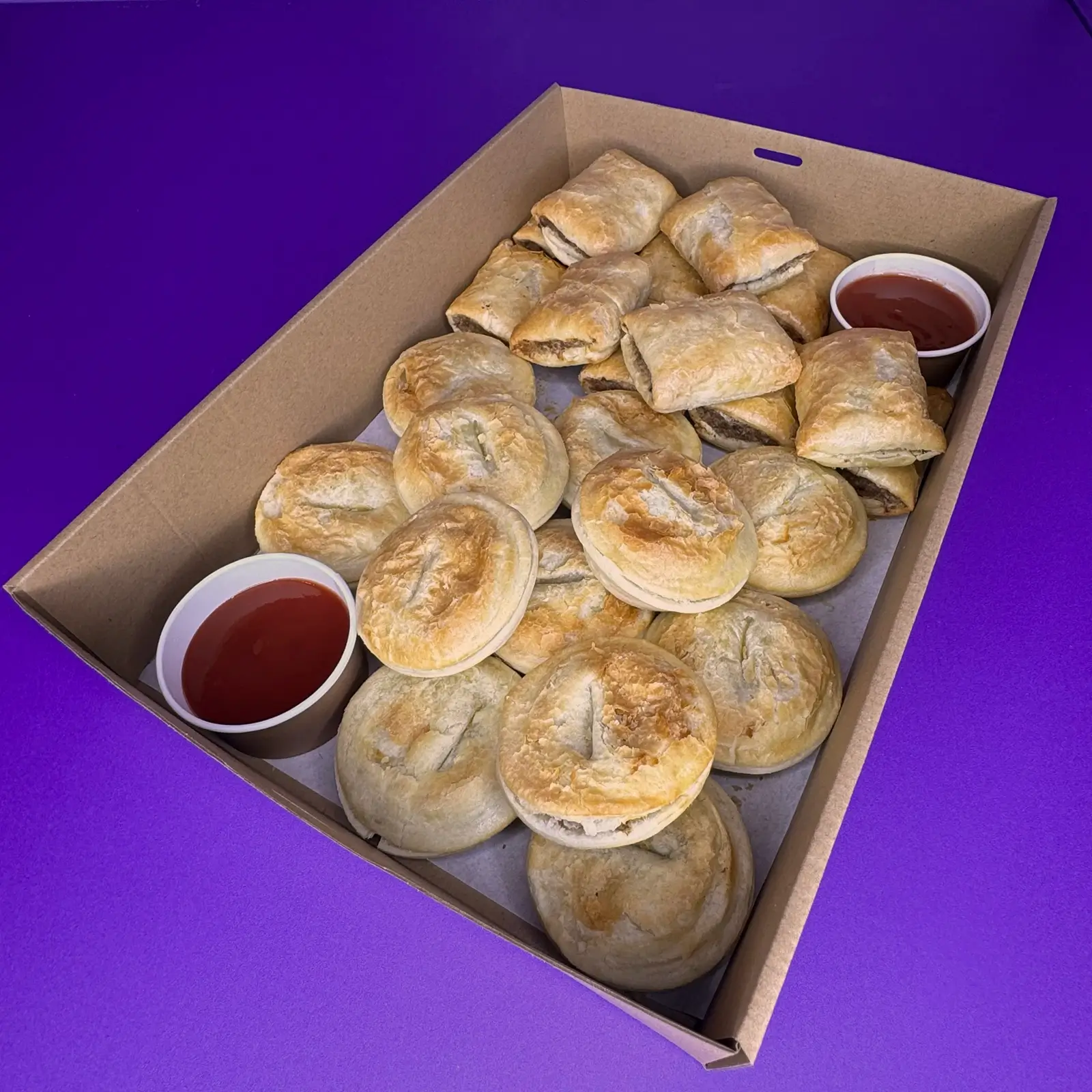 superpark party catering menu side party pies