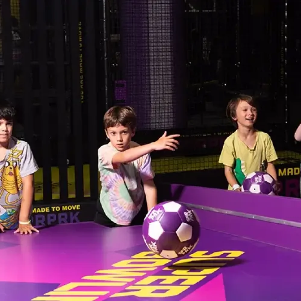 Kids play SuperBowling at SuperPark
