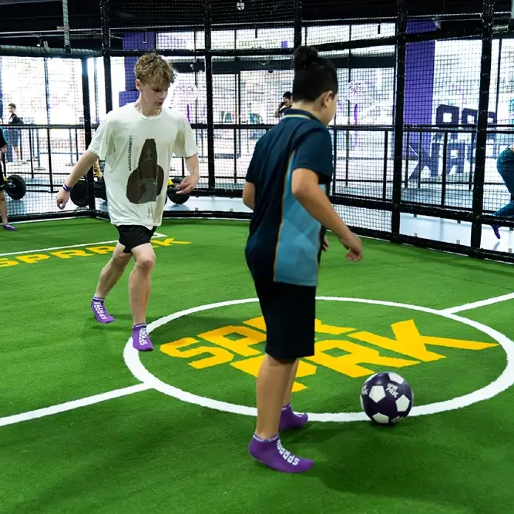 SuperPark games arena street court soccer basketball