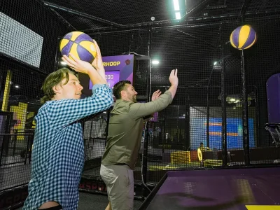 superpark corporate events team building activities basketball superhoop